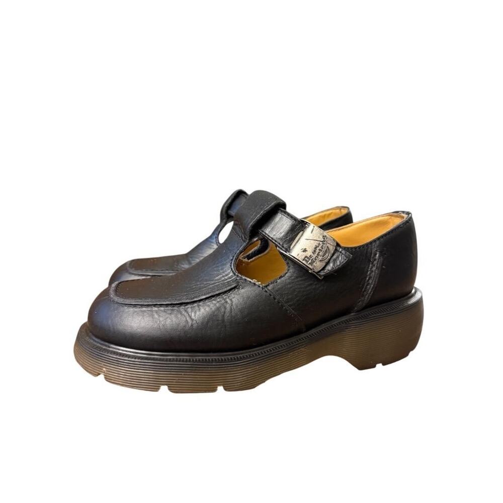 Vintage Dr Martens T Bar Mary Jane Made In England Black Women US size 8 - Picture 2 of 12
